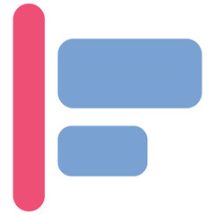 Align Left Icon Vector Stock Illustration