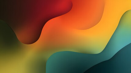 Minimalist abstract gradient background with soft colors blending. Smooth color transitions form a flowing abstract landscape. Artistic fluid abstract background.