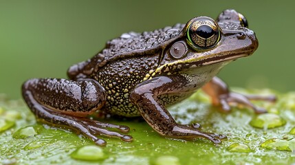 Obraz premium Close-up of a small frog (1)