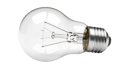 Unlit incandescent bulb against void