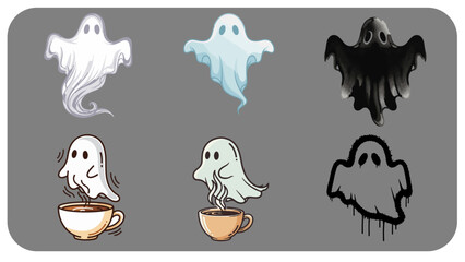 Spooky Cute Ghost Logo Elements....
A balanced mix of spooky and cute ghost illustrations. Great for Halloween decor, party invitations, or digital branding. Fully editable, scalable vector art.