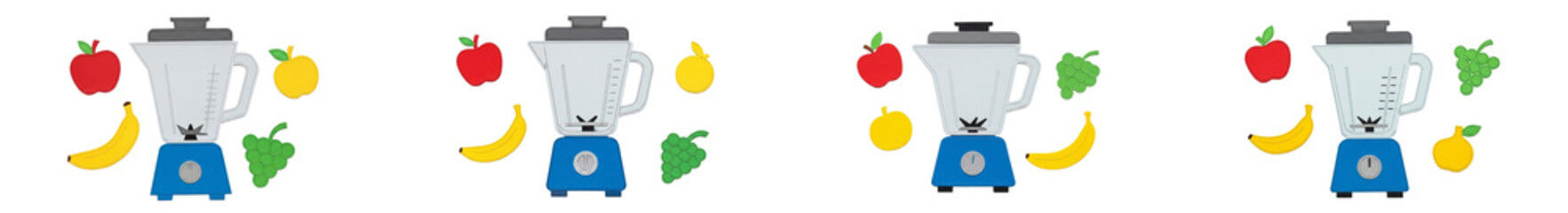 Blender applique set paper