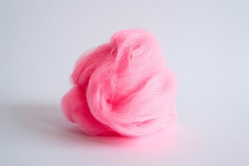 Pink cotton candy sweet treat fluffy sugar spun dessert carnival food isolated