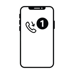 Mobile phone with lock icon vector illustration