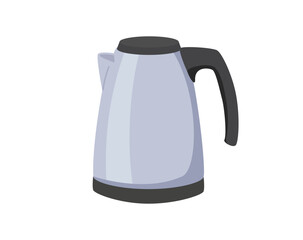 Electric kettle Icon. Stylish electrical kettle isolated on white. Household appliance. Smart kettle. Modern electric
