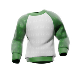 Christmas Shirt Mockup. 3D Illustration