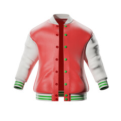 Varsity Jacket Mockup. 3D Illustration
