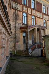 Fototapeta premium Old Streets and Historic Houses of Vyborg