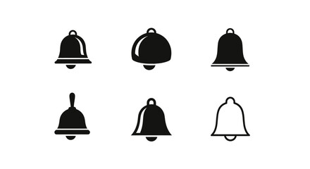 Collection of diverse bell icons symbolizing alerts and notifications