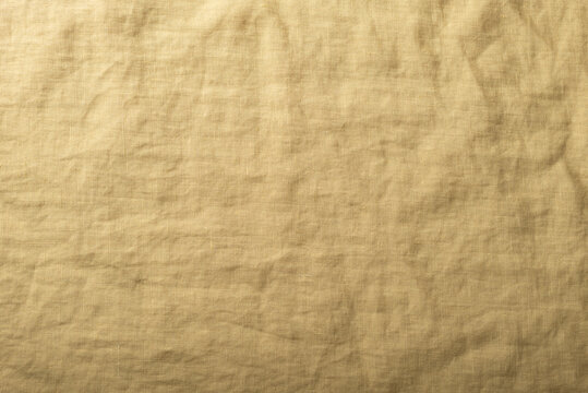 Yellow color Linen fabric texuture
