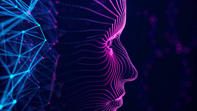 Big data technology Data science analysing artificial intelligence generative AI deep learning machine learning algorithm Neural flow network analytics innovation abstract futuristic. 3d rendering. is