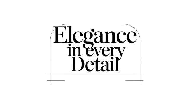 Elegance in every detail typography design a captivating visual narrative, where each element is meticulously crafted to evoke a sense of refined beauty
