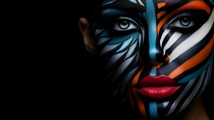 Naklejka premium face of a woman