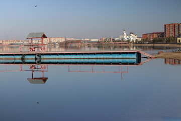 view of the port of barcelona spain