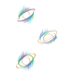 Elegant golden rings create a modern, stylish design element ideal for jewelry stores, wedding planners or luxury brands with a sophisticated aesthetic