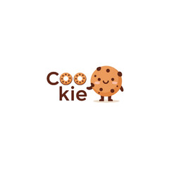 Delightful cookie mascot character offering sweet treat, perfect for baking promotions, fun food brands, and cheerful dessert designs that bring joy