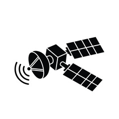 Satellite Communicating Through Radio Waves and Solar Panels for Power Generation