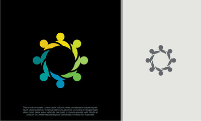 Global Community Logo Icon Elements Template. Community human Logo template vector. Community health care. Abstract Community logo