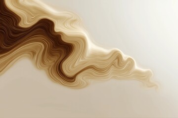 Abstract wave pattern with earth tones and fluid lines