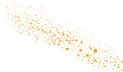 Yellow watercolor paint splatter on white background creating an artistic abstract texture. Vibrant ink drops ideal for backgrounds, posters, and modern designs. Perfect for creative and decorative