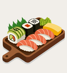 plate of sushi