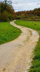  Winding countryside path symbolizing decisions, future direction, and the journey ahead in life