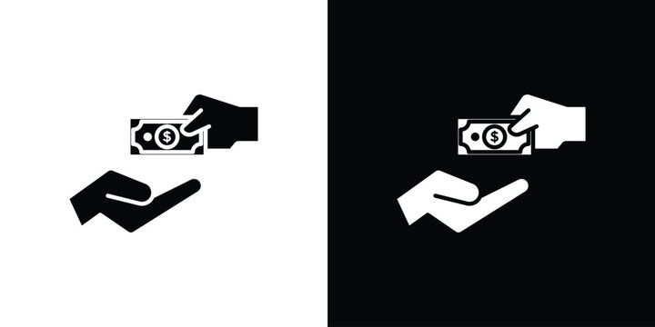 loan icon line art editable stroke and solid collection for app design