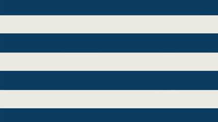 Fototapeta premium Horizontal blue and white stripes forming a classic pattern isolated on a solid white background.