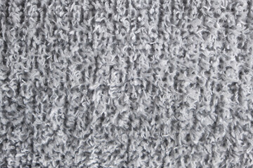 Texture of gray carpet as background, closeup. Interior design.