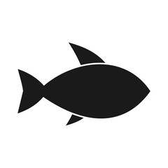 Fish icon isolated on transparent background