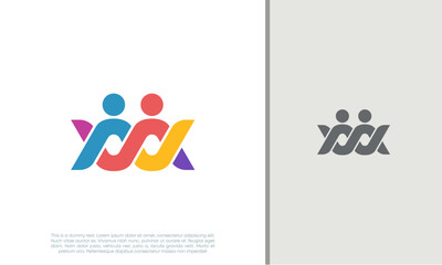 Global Community Logo Icon Elements Template. Community human Logo template vector. Community health care. Abstract Community logo