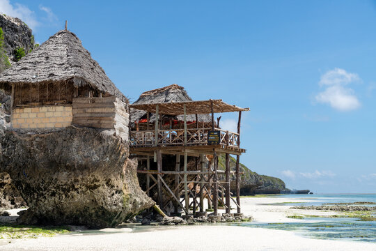 Restaurant am Mtende Beach, Sansibar, Tansania