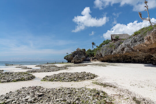 Felsen am Mtende Beach, Sansibar, Tansania