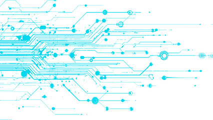 abstract high technology communication background with connected circuit lines and modern digital interface pattern