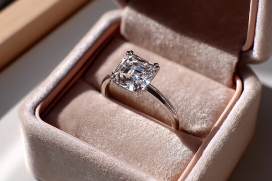 Luxury engagement ring Orly Diamonds white gold proposal love jewelry precious stone