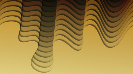 湾曲した段差の連続