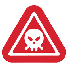 Danger sign, warning sign, danger icon.