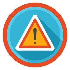 Danger safety icon . Road sign warning icon.