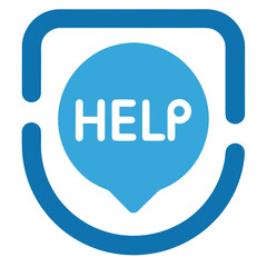 Help Icon, Contact us vector icon.
