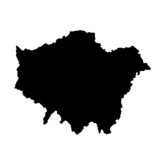 Fototapeta premium London city map silhouette vector illustration