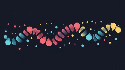 Vibrant Colorful Abstract Design with Shapes and Patterns