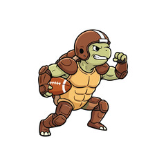 Charming cartoon turtle illustration with vibrant colors and clean lines