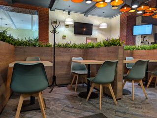 Interior of a restaurant