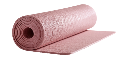 Rolled, light-pink insulation material