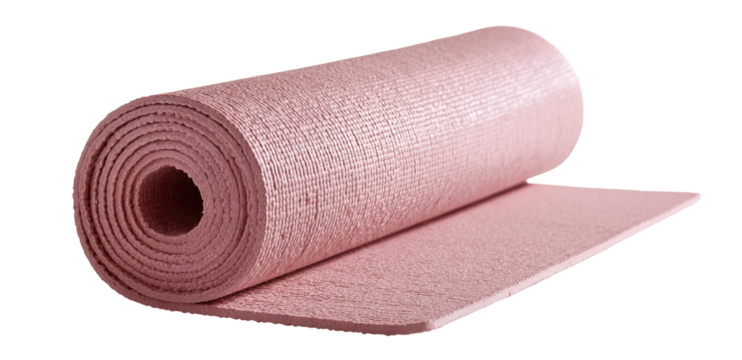 Rolled, light-pink insulation material