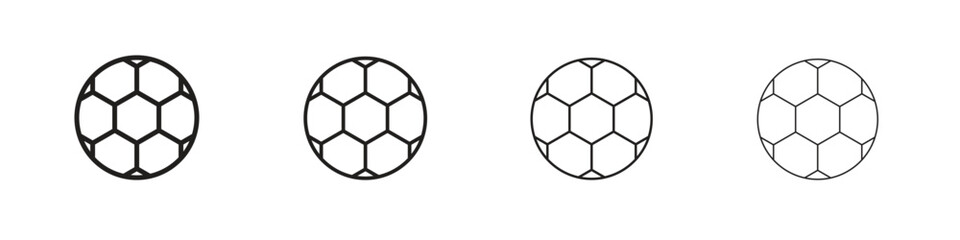 Fototapeta premium Football icon. Vector isolated pictograms.