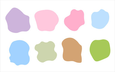 Organic round shape abstract vector background