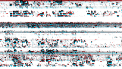 Abstract glitch background with digital pixel noise effect isolated on transparent background