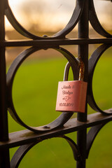 padlock on the fence