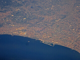 Veduta aerea della costa di Castellammare di Stabia con porto turistico 1058